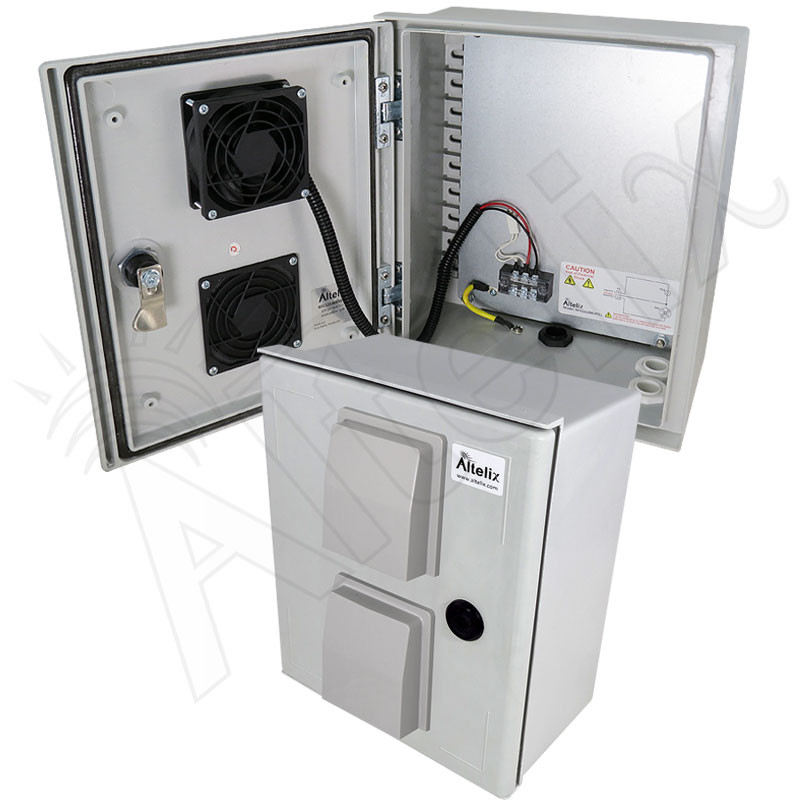 Altelix 12x10x6 Vented Fiberglass Weatherproof NEMA Enclosure with