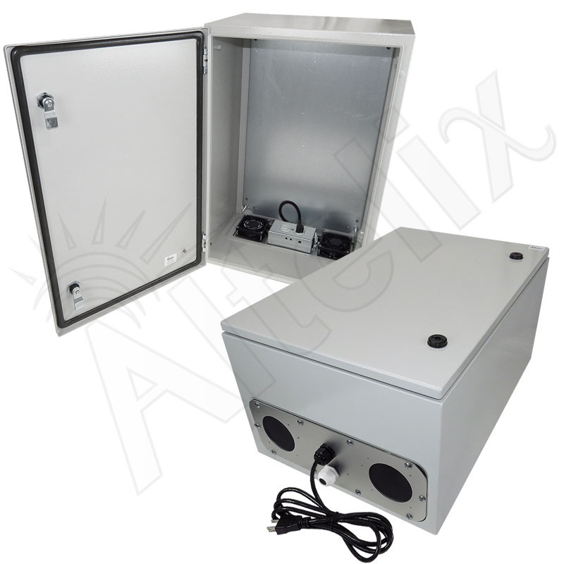 Altelix 24x16x12 Steel Heated Weatherproof NEMA Enclosure with