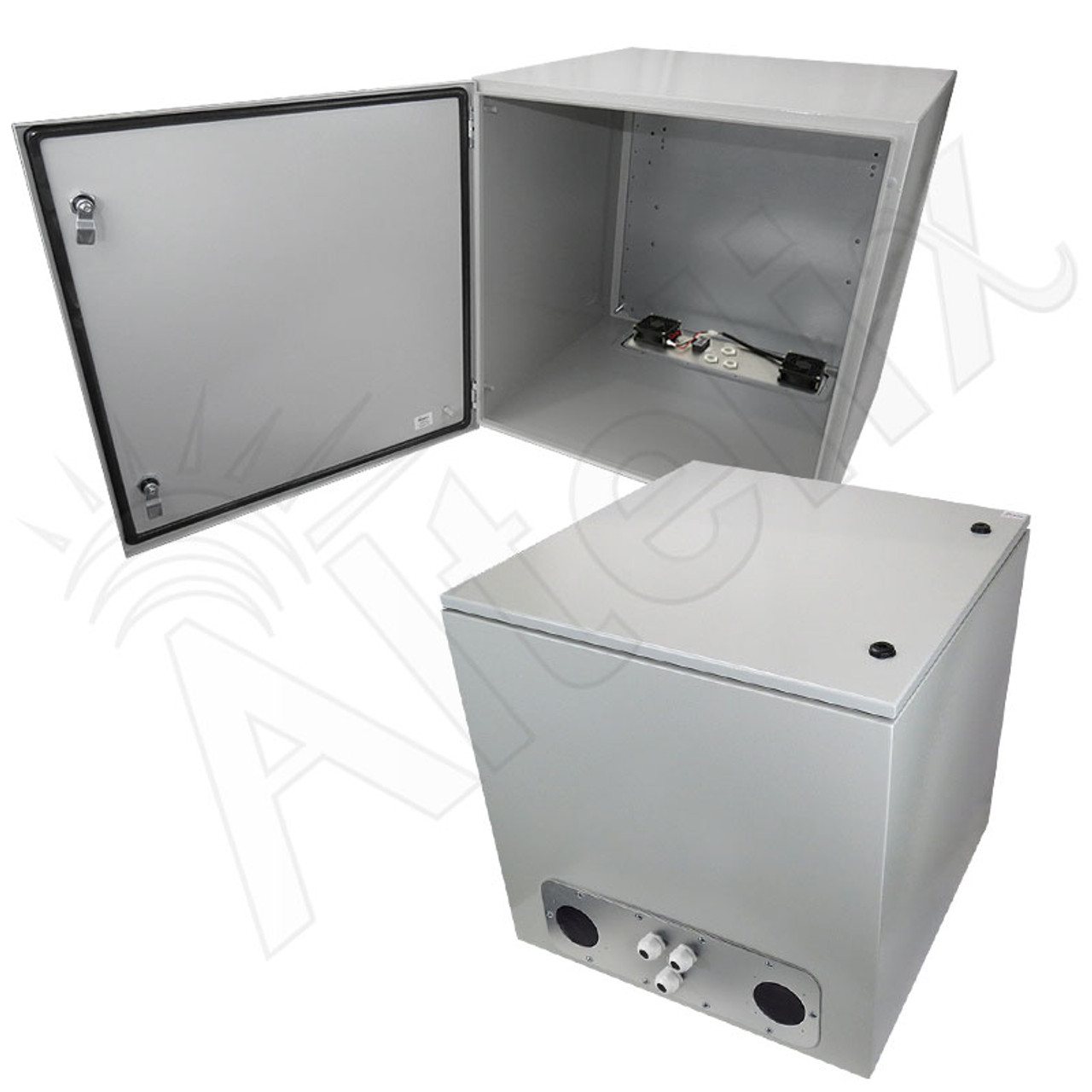 CQ 4+×3CQIJ Altelix 24x24x24 Steel Weatherproof NEMA Enclosure with Dual
