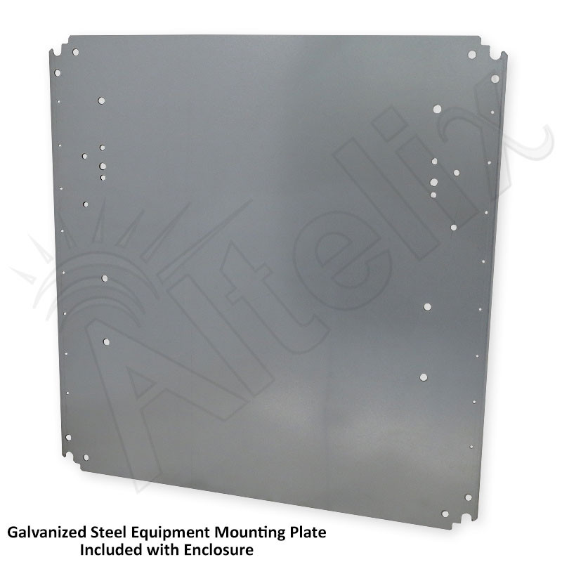Altelix 24x24x24 Steel Weatherproof NEMA Enclosure with Dual 12