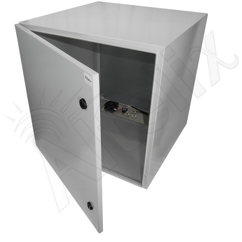 Altelix 24x24x24 Steel Weatherproof NEMA Enclosure with Dual 12