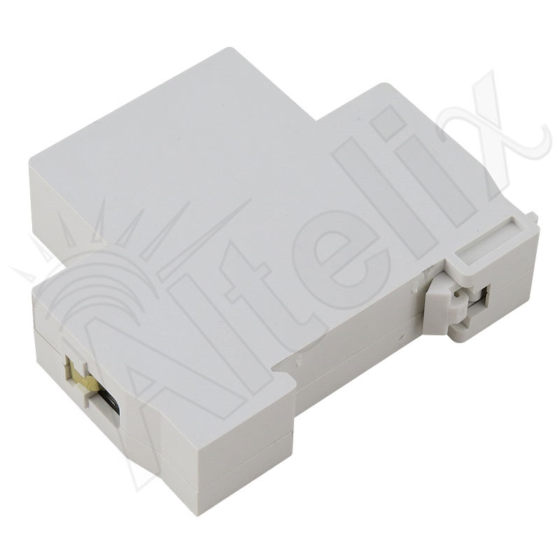 DIN Rail Mounted 3 Prong USA Grounded AC Power Receptacle with