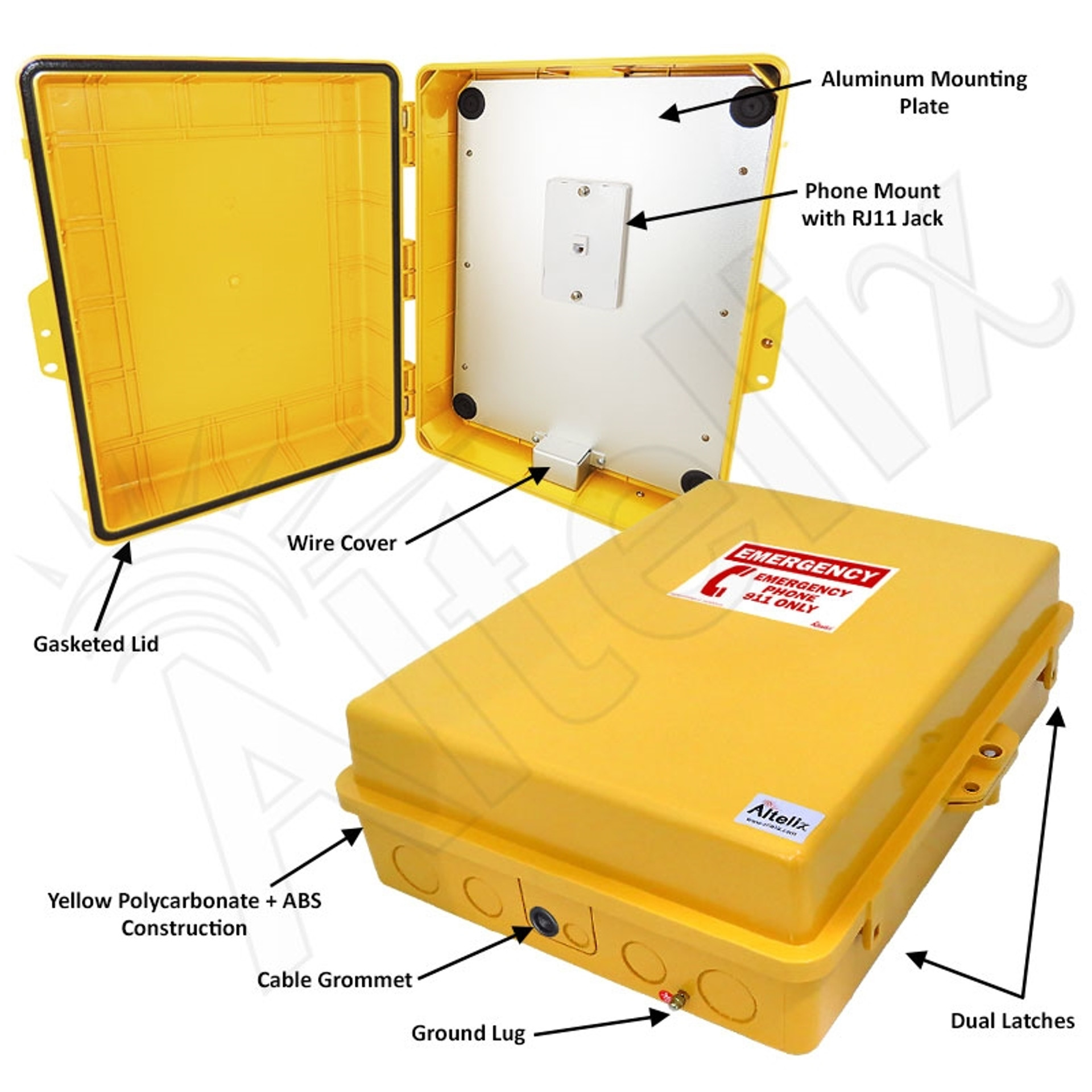 Altelix Weatherproof Phone Call Boxes and Enclosures