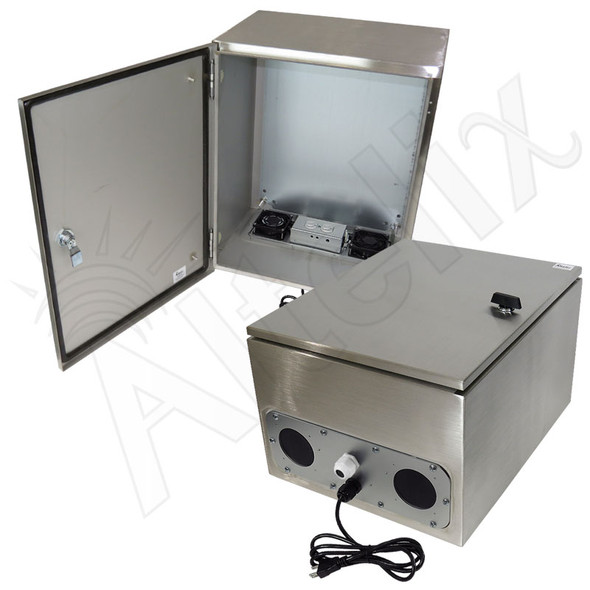 Altelix 20x16x12 NEMA 4X Stainless Steel Weatherproof Enclosure 