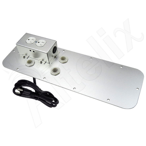 Altelix 120VAC Power Module with Single Duplex Outlet and Decora USB, GFCI and Surge Options – Fits NS242012, NS242412, NS242416, NX242416, NS242424, NS282416, NS282424 and NS322416 NEMA Enclosures