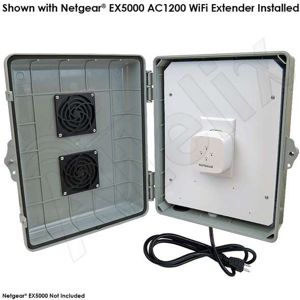 Altelix Weatherproof Vented WiFi Enclosure  for Netgear® EX5000 AC1200 WiFi Extender
