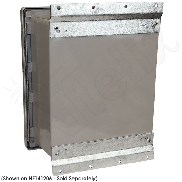 Heavy Duty Galvanized Steel Flange Wall Mount Kit for Altelix NF141206, NF141208, NF141210 & NFC161208 Series NEMA Enclosures Heavy Duty Galvanized Steel Flange Wall Mount Kit for Altelix NF141206, NF141208, NF141210 & NFC161208 Series NEMA Enclosures