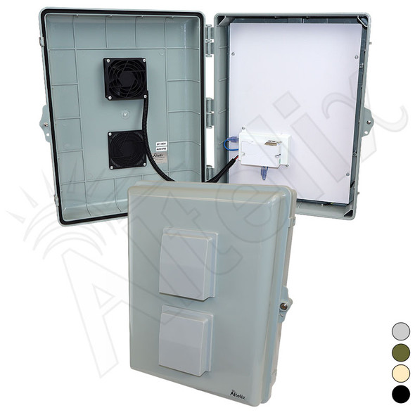 Altelix 14x11x5 PoE Powered Vented Polycarbonate + ABS