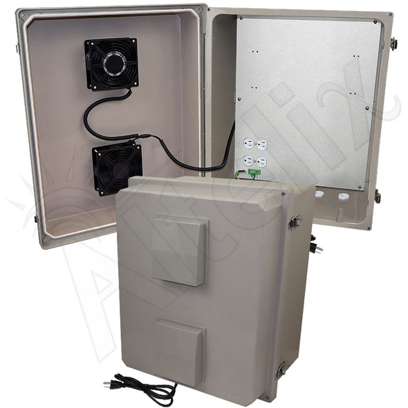 Altelix 20x16x12 Fiberglass Weatherproof Vented NEMA Enclosure