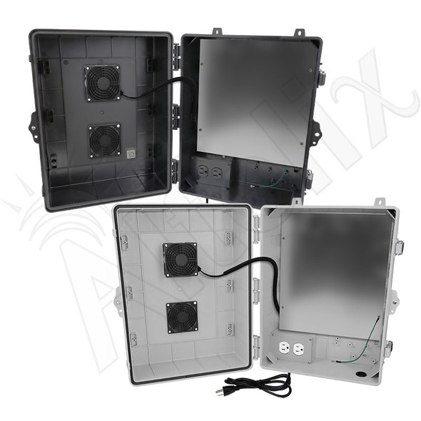 Altelix 17x14x9 Polycarbonate Vented Enclosure with Cooling Fan