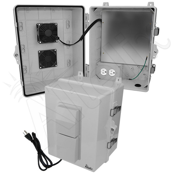 Altelix 14x11x9 Polycarbonate Heated Enclosure with Cooling Fan