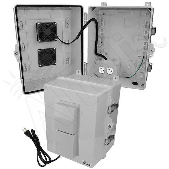 Altelix 14x11x9 Polycarbonate Heated Enclosure with Cooling Fan