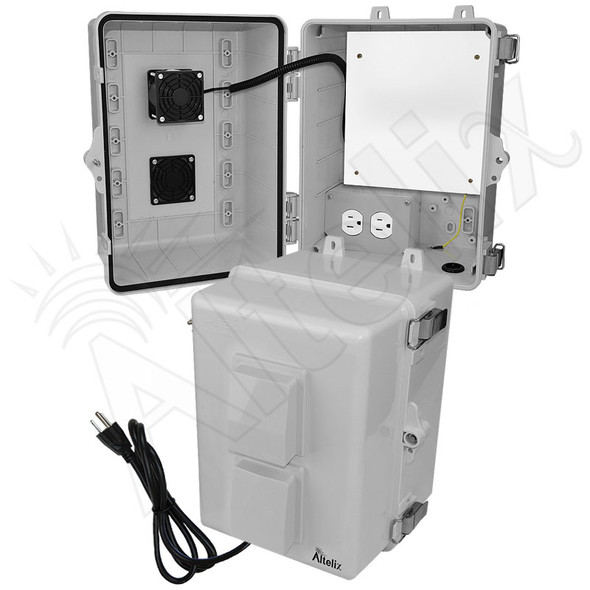 Altelix 12x9x9 Polycarbonate Vented Outdoor Enclosure with No