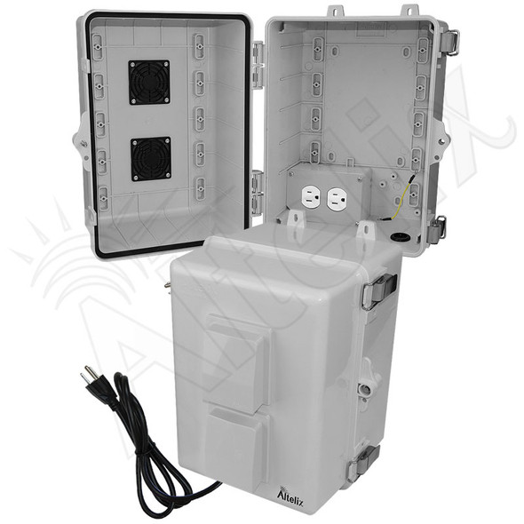 Altelix 12x9x9 Polycarbonate Vented Outdoor Enclosure with No