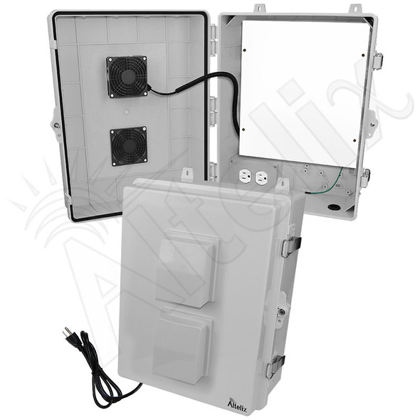Altelix 17x14x7 Polycarbonate Vented Enclosure with Aluminum