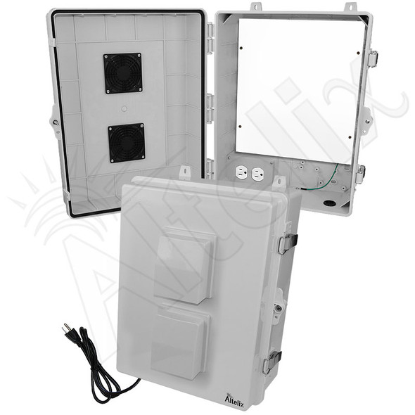 Altelix 17x14x7 Polycarbonate Vented Outdoor Enclosure with No