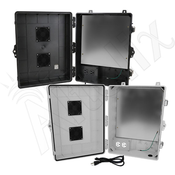 サンドボックス　6台 Altelix 17x14x7 Polycarbonate Vented Enclosure with Aluminum