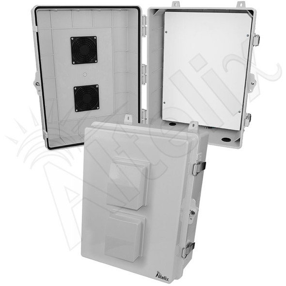 Altelix 17x14x7 Polycarbonate Vented Enclosure with Aluminum