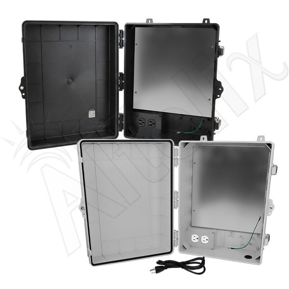 Altelix 17x14x7 Polycarbonate Vented Enclosure with Aluminum