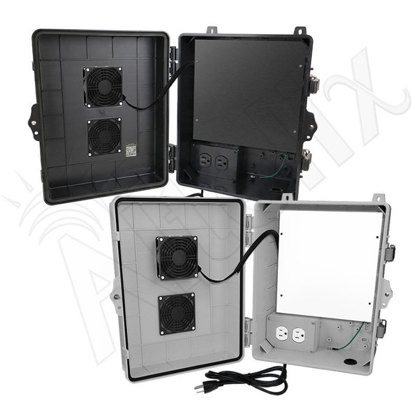 ADAPTALL-2 CUSTOM MOUNT 11C TOPCON RE 元箱 Altelix 14x11x7 Polycarbonate Vented Enclosure with Aluminum