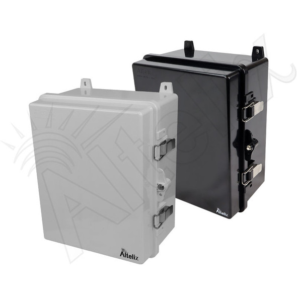 Altelix 14x11x7 Polycarbonate + ABS NEMA 4X Enclosure with Aluminum Equipment Mounting Plate