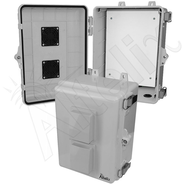 Altelix 14x11x5 Polycarbonate Vented Outdoor Enclosure with No