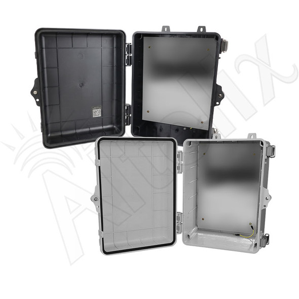 Altelix 12x9x7 NEMA 4X Polycarbonate Enclosure with Aluminum Equipment Mounting Plate