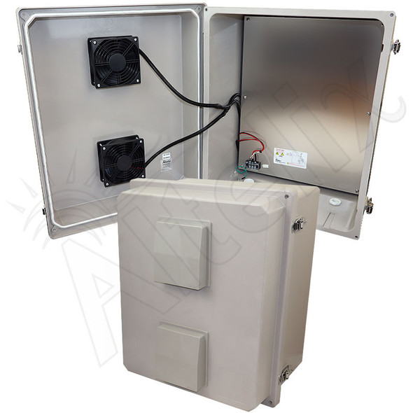 Altelix 20x16x12 Fiberglass Weatherproof Vented NEMA Enclosure