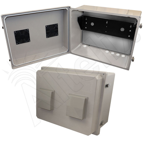 Altelix 16x20x12 Fiberglass Weatherproof Vented NEMA Enclosure