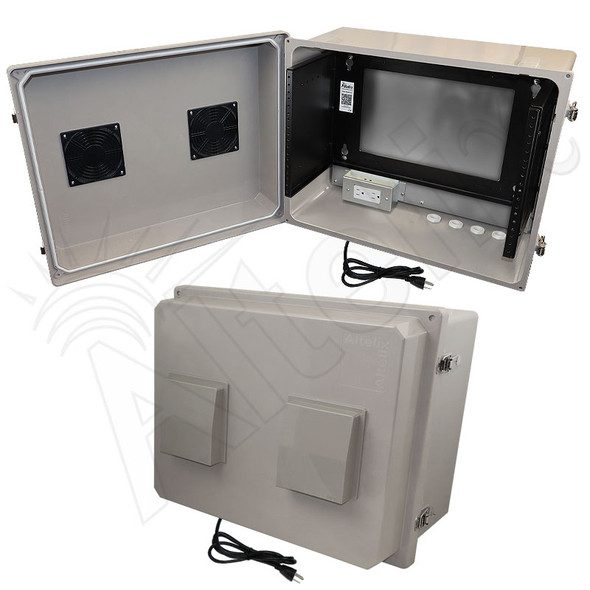 Altelix 16x20x12 Fiberglass Weatherproof NEMA Enclosure with 19