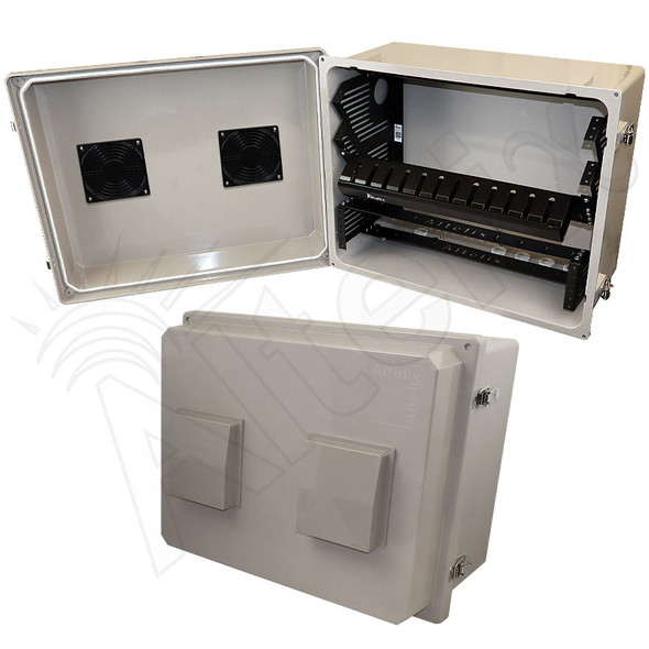 WALL RACK｜DUENDE NavePoint3U Vertical Wall Mount Enclosure, 24 inch to 23.6