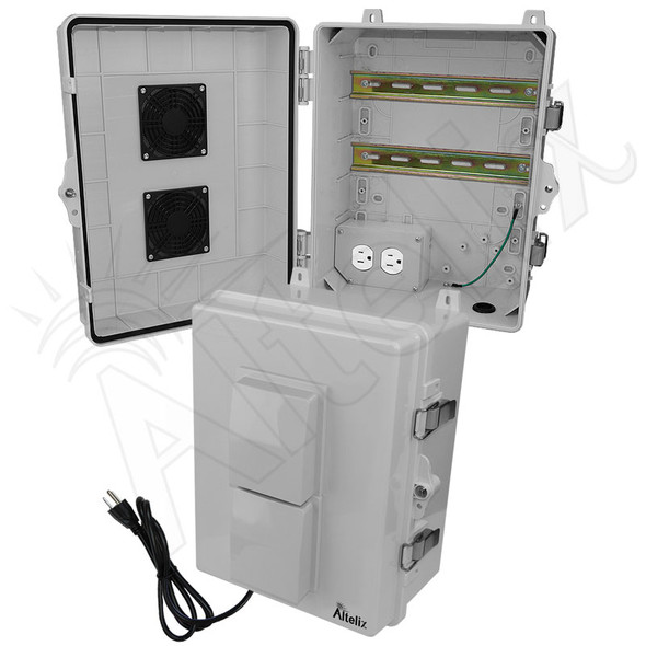 Altelix 14x11x7 Polycarbonate Vented Enclosure with 120 VAC