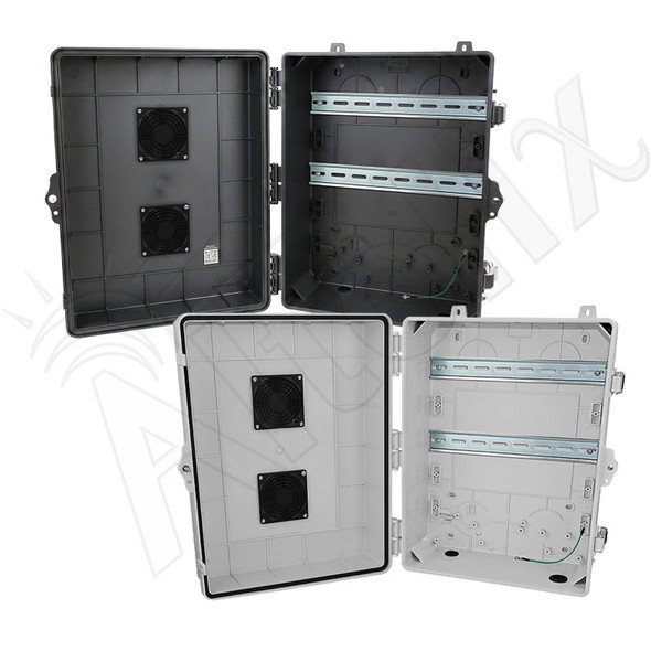 Altelix 17x14x7 NEMA 4X Polycarbonate DIN Rail Enclosure