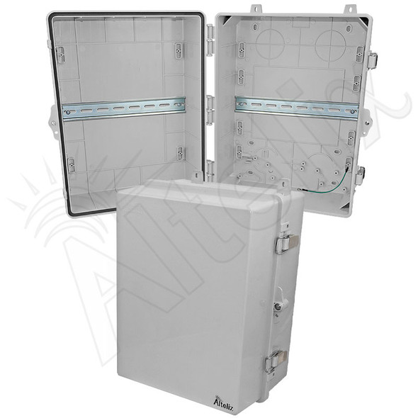 Altelix 17x14x7 NEMA 4X Polycarbonate DIN Rail Enclosure