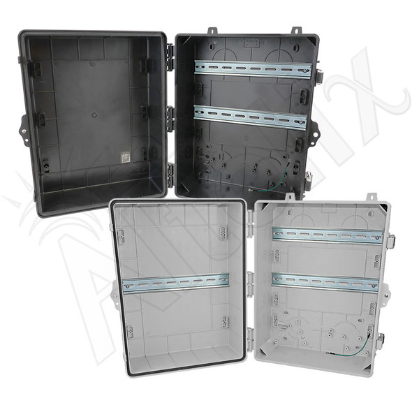 Altelix 17x14x9 Polycarbonate + ABS NEMA 4X DIN Rail Enclosure