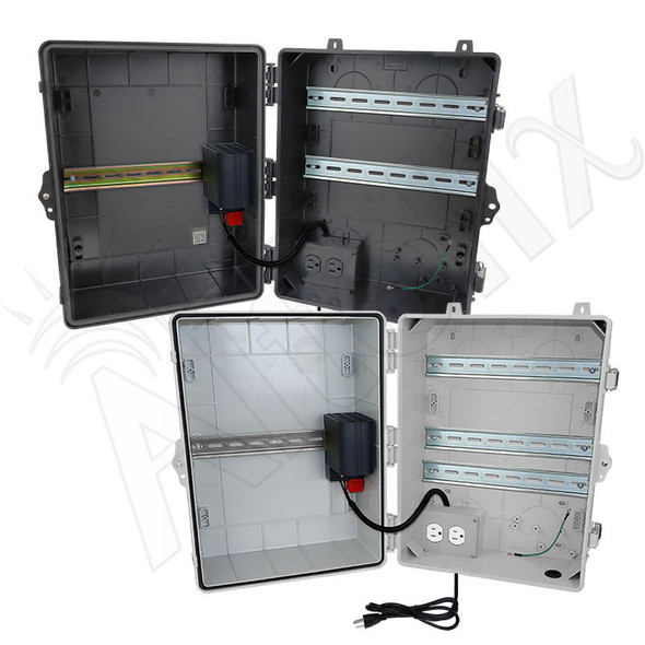 Altelix 17x14x9 NEMA 4X Polycarbonate Outdoor Enclosure with 120
