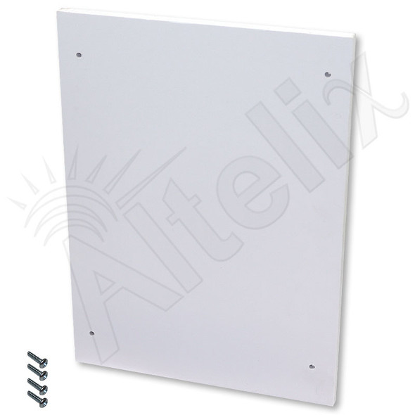 Blank No-Drill Full Size PVC Equipment Mounting Plate with Screws for NP120907 and NP120909 Series Enclosures