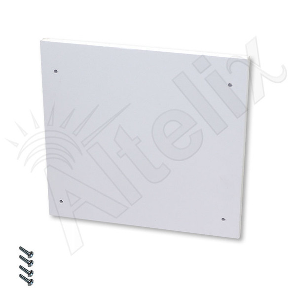 Blank No-Drill PVC Equipment Mounting Plate with Screws for NP120907 and NP120909 Powered Series Enclosures