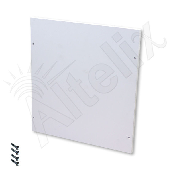 Blank No-Drill Partial Size PVC Equipment Mounting Plate with Screws for NP171407 and NP171409 Series Enclosures