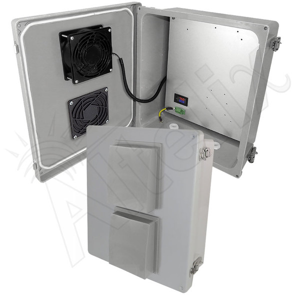 Altelix 14x12x6 Fiberglass Weatherproof Vented NEMA Enclosure with