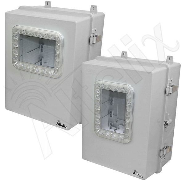 Altelix Windowed Enclosure - 17x14x9 Polycarbonate + ABS NEMA 4X Weatherproof Enclosure with Window
