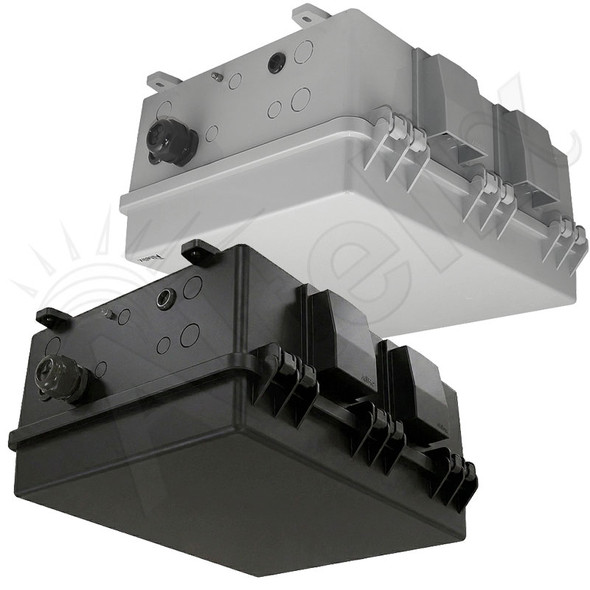 Altelix Ceiling Mount PoE Powered Enclosure - 17x14x7 Polycarbonate + ABS with DC Cooling Fans & 2-Port PoE Power Splitter