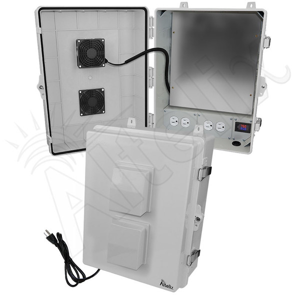 Altelix 17x14x7 Polycarbonate Vented Enclosure with Aluminum