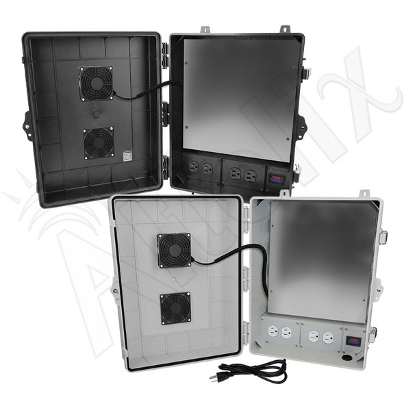 Altelix 17x14x7 Polycarbonate Vented Enclosure with No-Drill