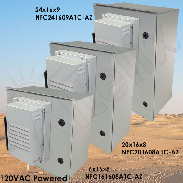 Altelix DC & Solar Powered Air Conditioned Enclosures - 16x16x8