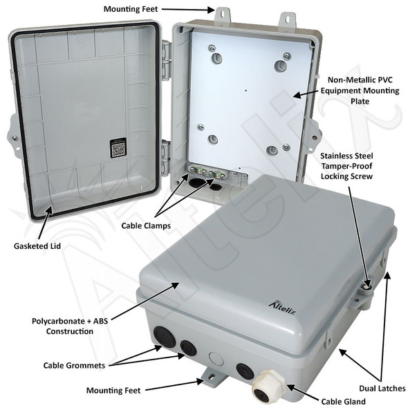 Weatherproof Enclosure for Jandy® AQWHR18 AquaPalm Wireless Receiver R0686300 and iQ20-A/iQ30-A Web-Connect Devices