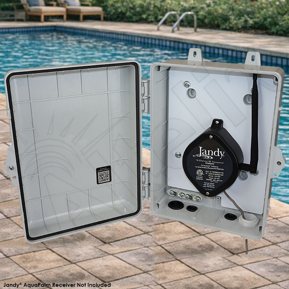 Weatherproof Enclosure for Jandy® AQWHR18 AquaPalm Wireless Receiver R0686300 and iQ20-A/iQ30-A Web-Connect Devices