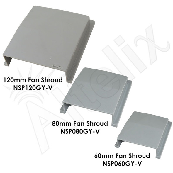 80mm Fan Kit with Thermostat and Power Cord 120VAC - Altelix