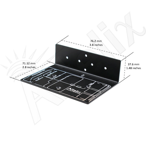Universal SBC DIN rail mounting bracket steel construction