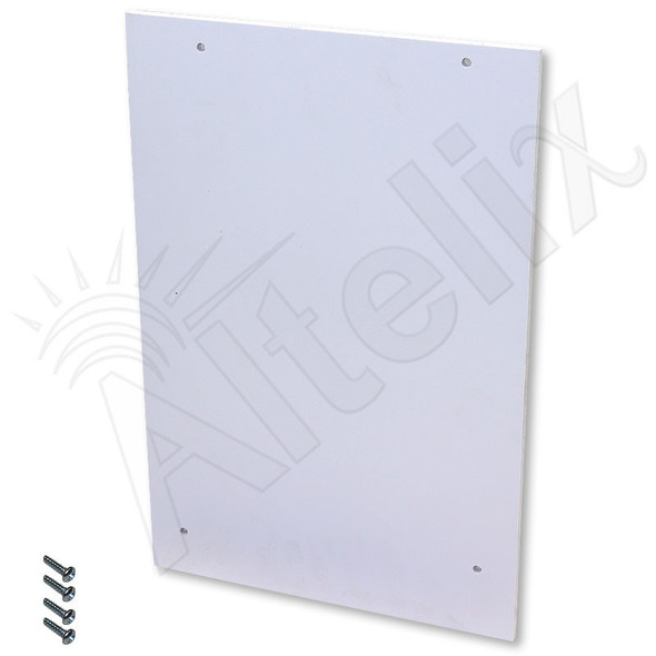 Blank No-Drill PVC Equipment Mounting Plate with Screws for NP151005 Series Enclosures